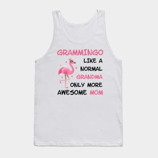 Grammingo like a normal grandma only more awesome mom with cute flamingo Tank Top